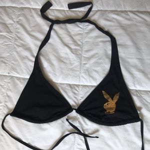 Playboy Swim Sequin Bikini Top